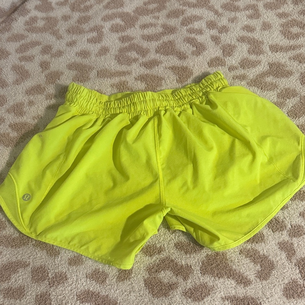 Lululemon Neon Yellow Athletic Shorts